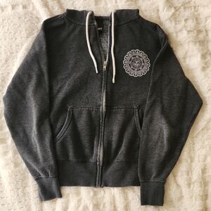 Obey Dark Gray Hoodie with White Details
